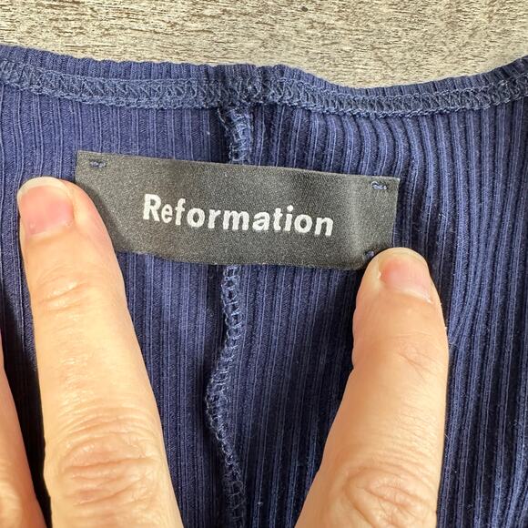Reformation Sara Dress Blue Knit XS - Picture 7 of 13
